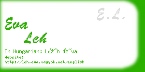 eva leh business card